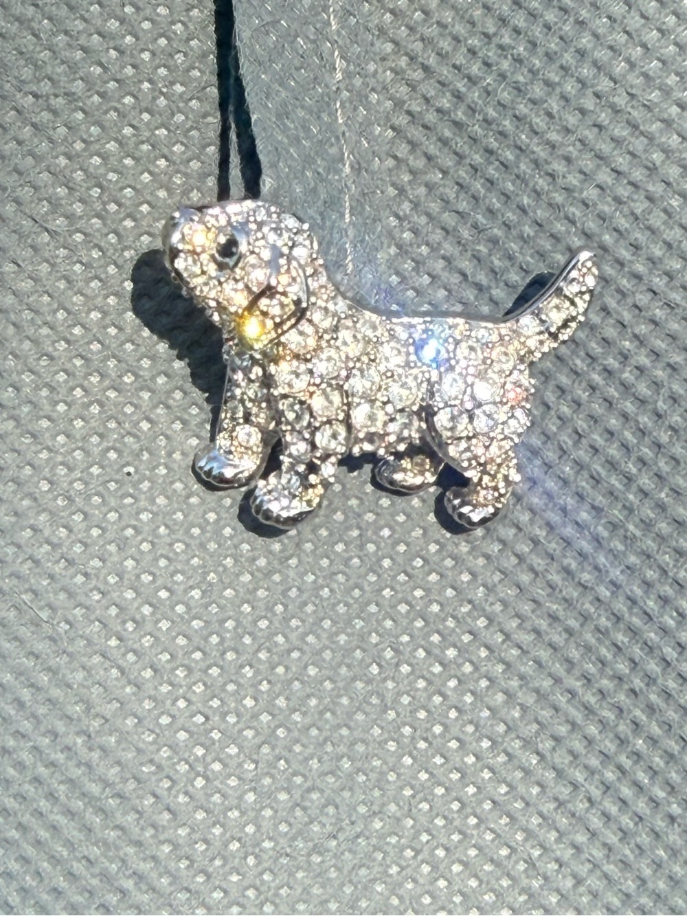 NWOT Swarovski Signed Puppy Dog Brooch Pin